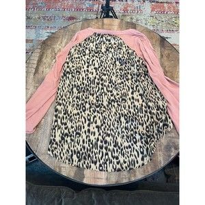 Umgee Cheetah Print  High Low Top Size Large